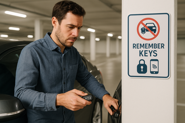 Prevencinės priemonės: kaip išvengti situacijų, kai raktai lieka automobilyje