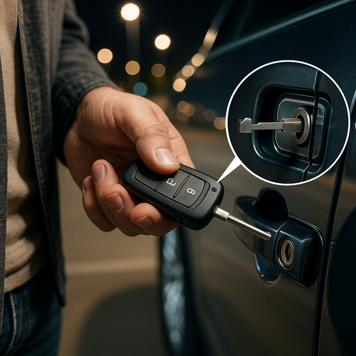Žingsnis po žingsnio: kaip vyksta saugus automobilio atrakinimas