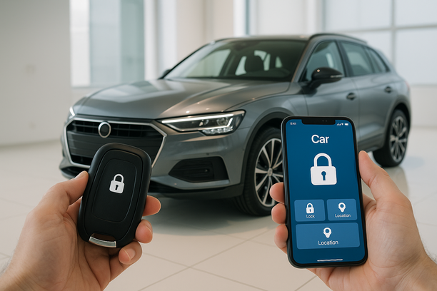 automobilio raktai lieka viduje