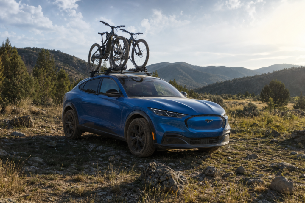 2027 m. „Ford Mustang Mach-E“ turės mažesnę kainą, didesnį nuotolį ir bekelės paketą