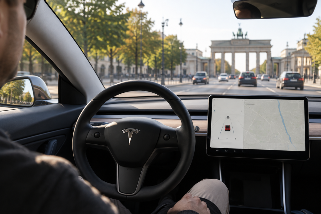 Vokietijos reguliuotojai siūlo „Tesla“ Europoje kitą sistemos pavadinimą